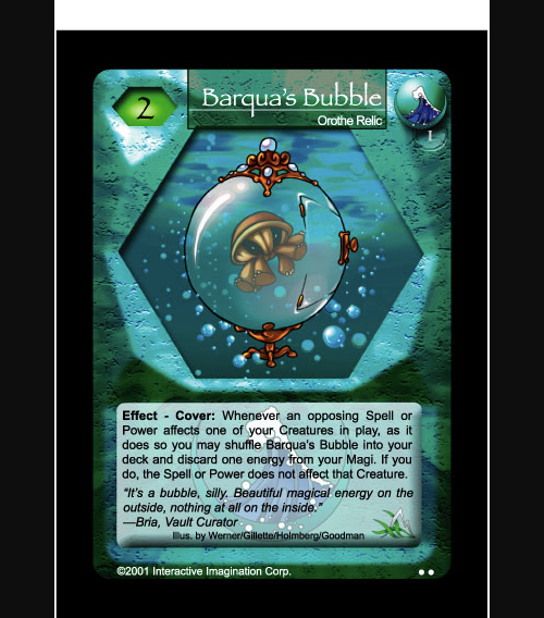 Barquas Bubble